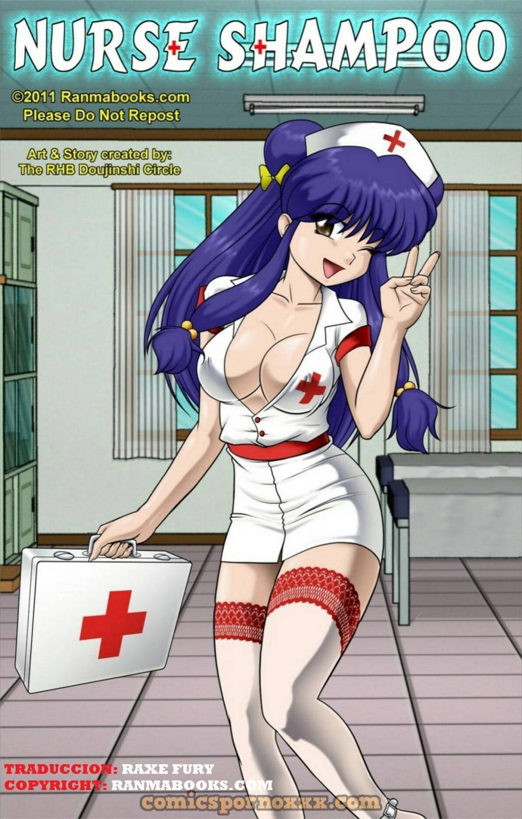 Shampoo Nurse (Enfermera Cuidando a Ranma) - 1 - Comics Porno - Hentai Manga - Cartoon XXX