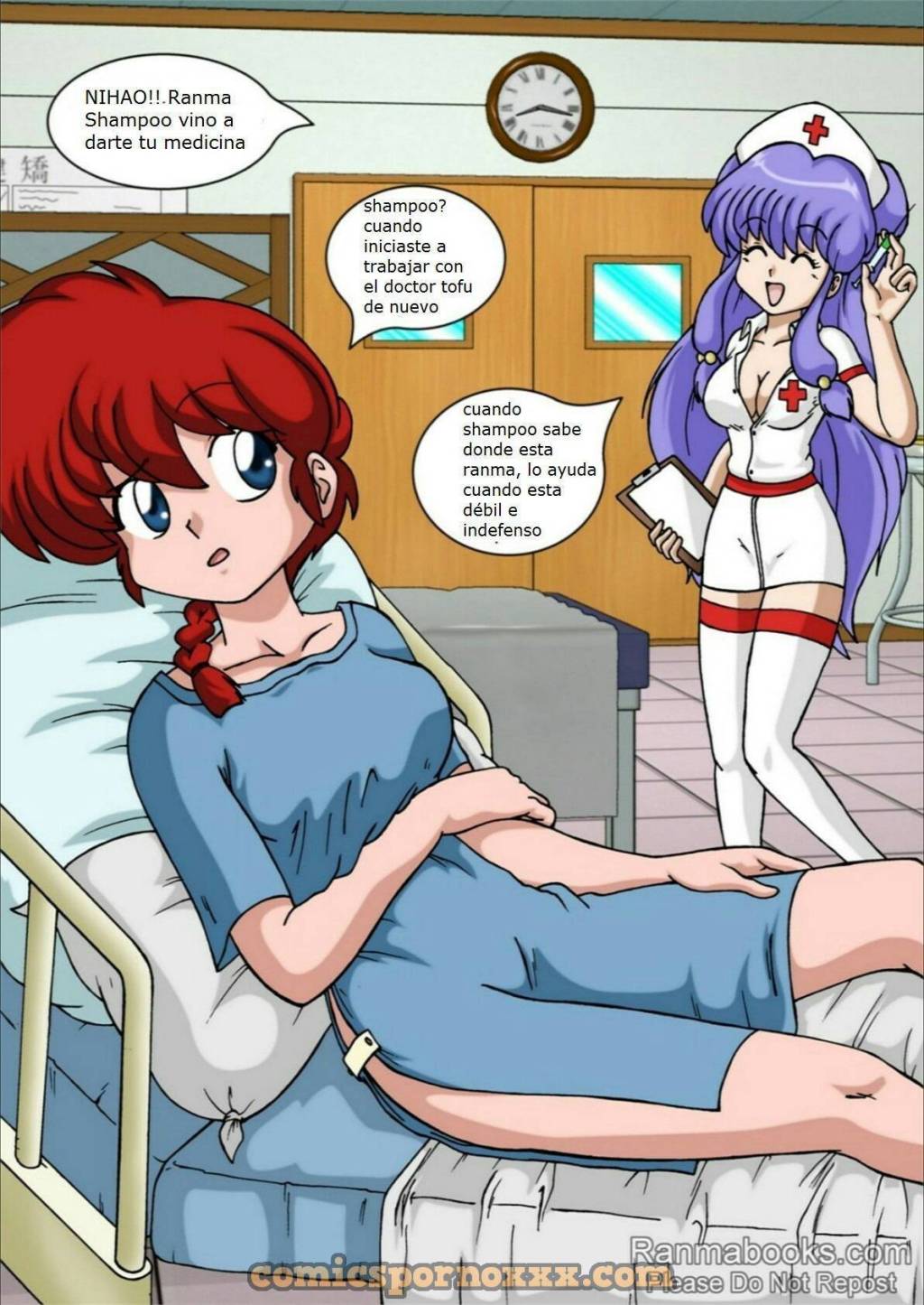 Shampoo Nurse (Enfermera Cuidando a Ranma) - 3 - Comics Porno - Hentai Manga - Cartoon XXX