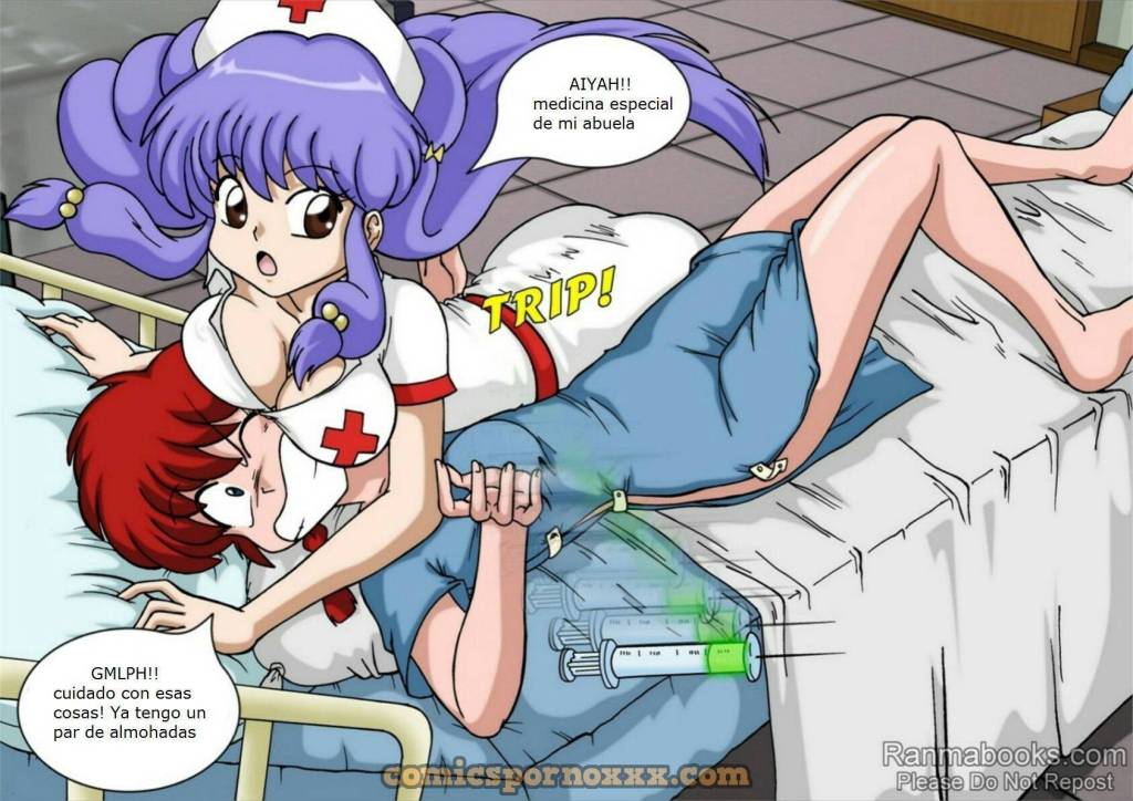 Shampoo Nurse (Enfermera Cuidando a Ranma) - 4 - Comics Porno - Hentai Manga - Cartoon XXX