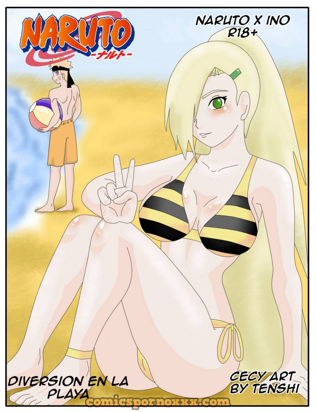 Naruto x INO (Diversión en la Playa) - 1 - Comics Porno - Hentai Manga - Cartoon XXX
