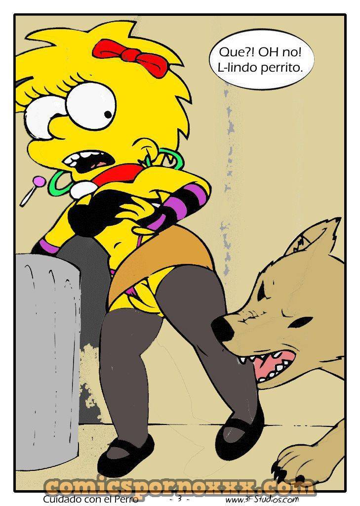 Zoofilia de Los Simpson (Lisa Violada por Perro) - 3 - Comics Porno - Hentai Manga - Cartoon XXX