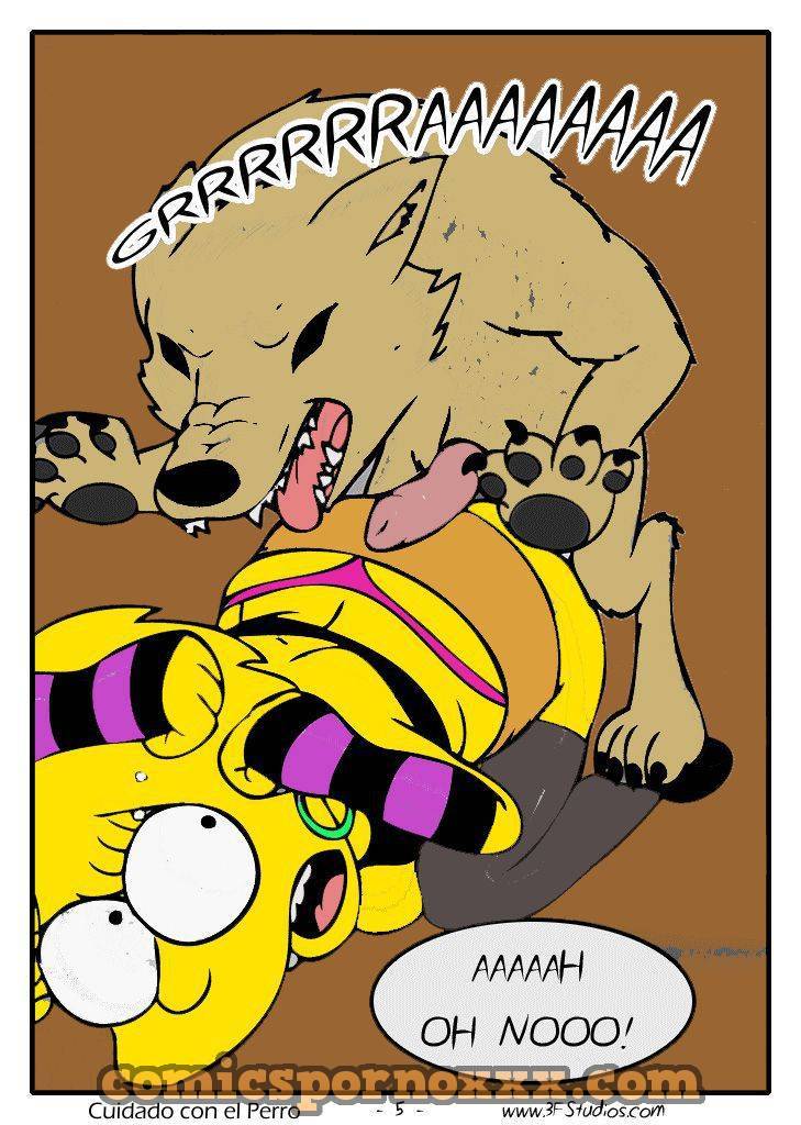 Zoofilia de Los Simpson (Lisa Violada por Perro) - 5 - Comics Porno - Hentai Manga - Cartoon XXX