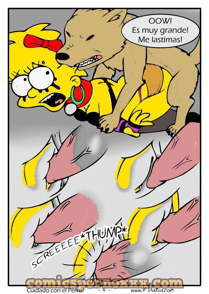 Zoofilia de Los Simpson (Lisa Violada por Perro) - 6 - Comics Porno - Hentai Manga - Cartoon XXX