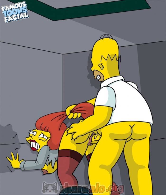 Homero Simpson Follando con su Asistente Margo - 7 - Comics Porno - Hentai Manga - Cartoon XXX