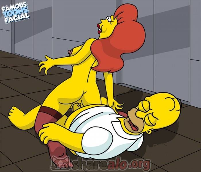 Homero Simpson Follando con su Asistente Margo - 8 - Comics Porno - Hentai Manga - Cartoon XXX