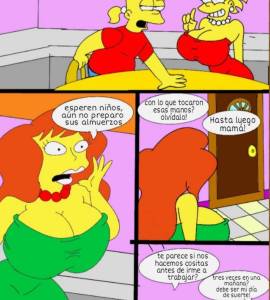 Comics Porno - Homero y su Nueva Esposa Mindy Simmons Follando - 7
