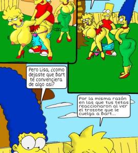 Online - Marge y Lisa Simpson Versión Tetonas Folladas por Bart - 2