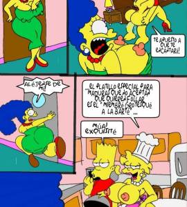 Hentai - Marge y Lisa Simpson Versión Tetonas Folladas por Bart - 5