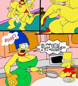 Comics Porno - Marge y Lisa Simpson Versión Tetonas Folladas por Bart - 7