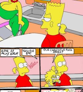 Manga - Marge y Lisa Simpson Versión Tetonas Folladas por Bart - 8
