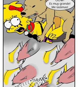Comics XXX - Zoofilia de Los Simpson (Lisa Violada por Perro) - 6