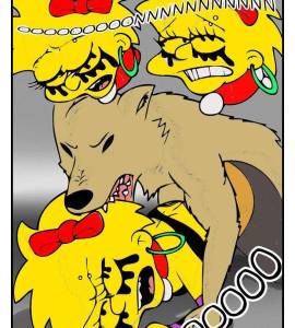 Manga - Zoofilia de Los Simpson (Lisa Violada por Perro) - 8