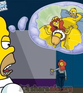 Ver - Homero Simpson Follando con su Asistente Margo - 1