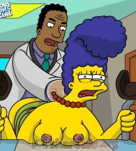 Hentai - Dr. Hibbert Tiene Sexo con Marge Simpson en el Consultorio - 5